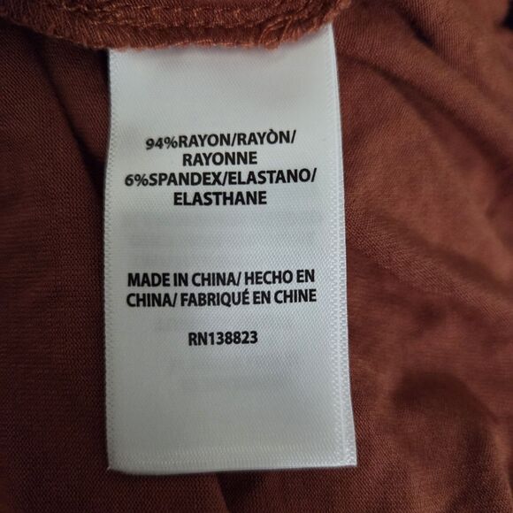 Idyllwild by Miranda Lambert Cowgirl Twist Front & Fringe Tank Top Rust Large - Picture 5 of 6